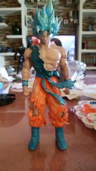 Blue Goku Dragon Ball Z 3D Printer Model