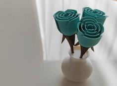 Roses & Vase Mini Edition 3D Printer Model