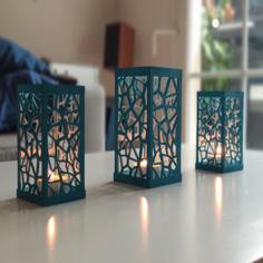 Voronoi Tealight Holder 3D Printer Model