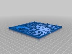 Ant Attack Map – Openscad Map – ZX Spectrum Game By Sandy White 3D Printer Model