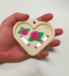 Geocaching Heart 3D Printer Model