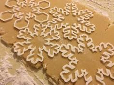 Customizable Snowflake Cookie Cutters 3D Printer Model