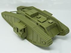 Tank – 1:24 Scale WW1 British Landship 3D Printer Model