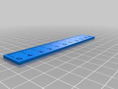 Center Ruler 10cm 3D Printer Model