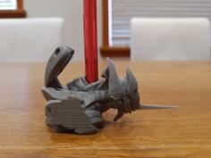 Evangelion Unit 01 Pen Holder 3D Printer Model