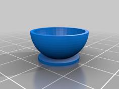 Miniature Bowl (Taller)- 2CM 3D Printer Model