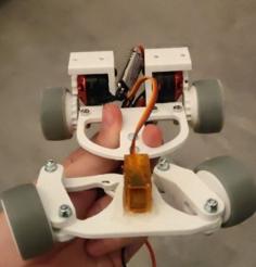 Small RC Car With Old Drone Motor 3D Printer Model