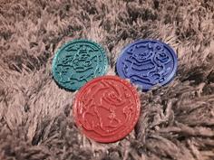 Pokemon TCG Coins – Starters 3D Printer Model