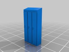 [multiple] Lockers (HO Scale 1:87) 3D Printer Model