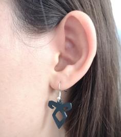 Shadowhunters Runes Earrings 3D Printer Model