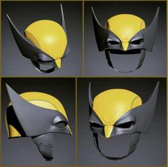 Wolverine Helmet (8 Parts) 3D Printer Model