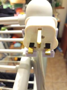 Plug Holder For Heated Airer 3D Printer Model