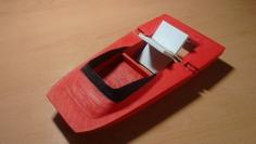 Offshore Boat Rubber Band 3D Printer Model