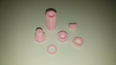 M8 Bolts, Nuts, Threaded Rods, Standoffs, Spacers And Washer 3D Printer Model