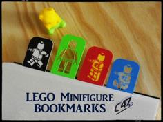 LEGO Minifigure Bookmarks Set 3D Printer Model