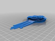 Rose Hair Pin 3D Printer Model