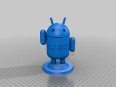 Customizable Android Guy With Text 3D Printer Model