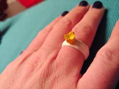 LowPoly Tulip Ring 3D Printer Model