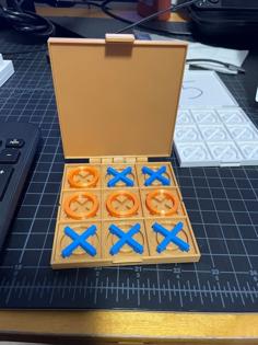 Free Portable Tic-tak-toe Board 3D Printer Model