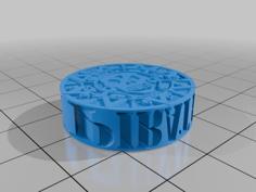 Pirate Coin Text Flip Pirates Of The Carribean 3D Printer Model