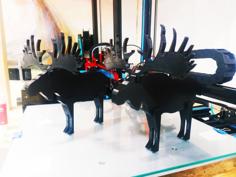 Swedish Moose (Deer) 3D Printer Model