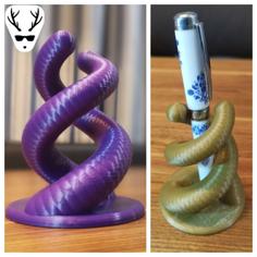 Double Helix Pen Holder 3D Printer Model