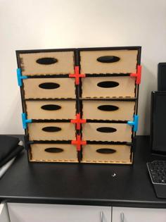 Storage Drawers 10 Drawers – Laser Cut 3D Printer Model