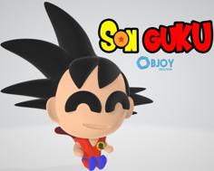 Son Goku Figure & Keychain – By Objoy Creation 3D Printer Model