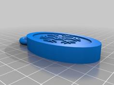 Snowflake Pendant 3D Printer Model