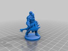 Orc Barbarian Miniature 3D Printer Model