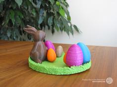 Easternest With Easter Bunny And Eggs 3D Printer Model