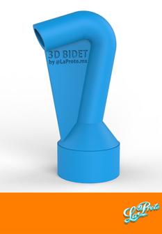 Portable/Emergency Bidet Tip For Water Bottle 3D Printer Model