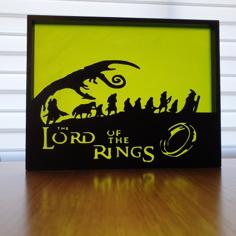 Lord Of The Rings Silhouette Art 3D Printer Model