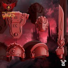 The Crimson Wings Free Bits Set 3D Printer Model