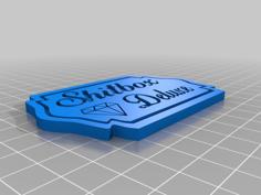 Shitbox Deluxe Badge 3D Printer Model