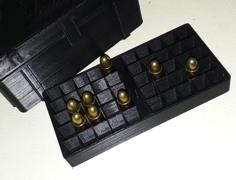 9MM Ammo Box And/or Minor Parts Organizer 3D Printer Model