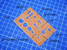 Electronic Symbols Card 3D Printer Model