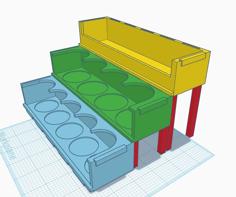 Modular Paint Rack For Tamiya Model Paints 3D Printer Model