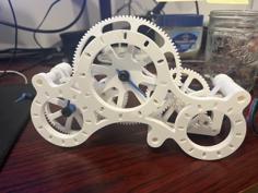 Stepper Motor Gear Desktop Clock 3D Printer Model