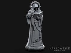 Gothic Hooded Statue 3D Printer Model