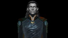 Loki Bust 3D Printer Model