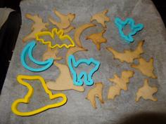 Set 2 – Halloween Cookie Cutter Set 2 – Cat, Hat, Witch, Hexe, Katze, Hut 3D Printer Model