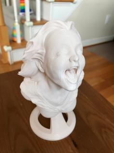 The Joyful Yell No/minimal Support 3D Printer Model