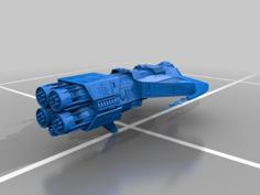 Merchantman Type Cargo Ship 3D Printer Model