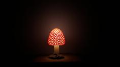 Mushroom Lamp 3D Printer Model