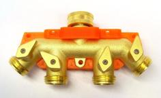 Garden Hose Manifold Mounting Bracket 3D Printer Model