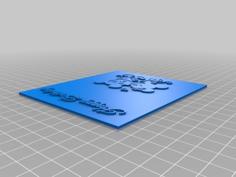 Happy Birthday Card 3D Printer Model