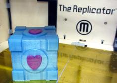 Portal Companion Cube 3D Printer Model