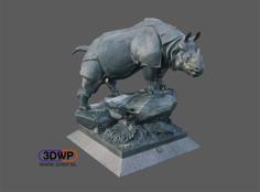 Rhino Statue 3D Scan (Alfred Jacquemart) 3D Printer Model