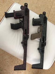 Mini RONI (Carbine Conversion For Most GBB Airsoft Pistols) 3D Printer Model